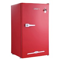 Frigobar Retro Rojo 91L LFB-90R Libero